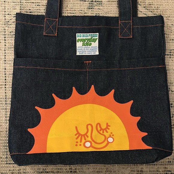 NWOT Big Bud Press Denim Everyday Tote - Picture 2 of 9